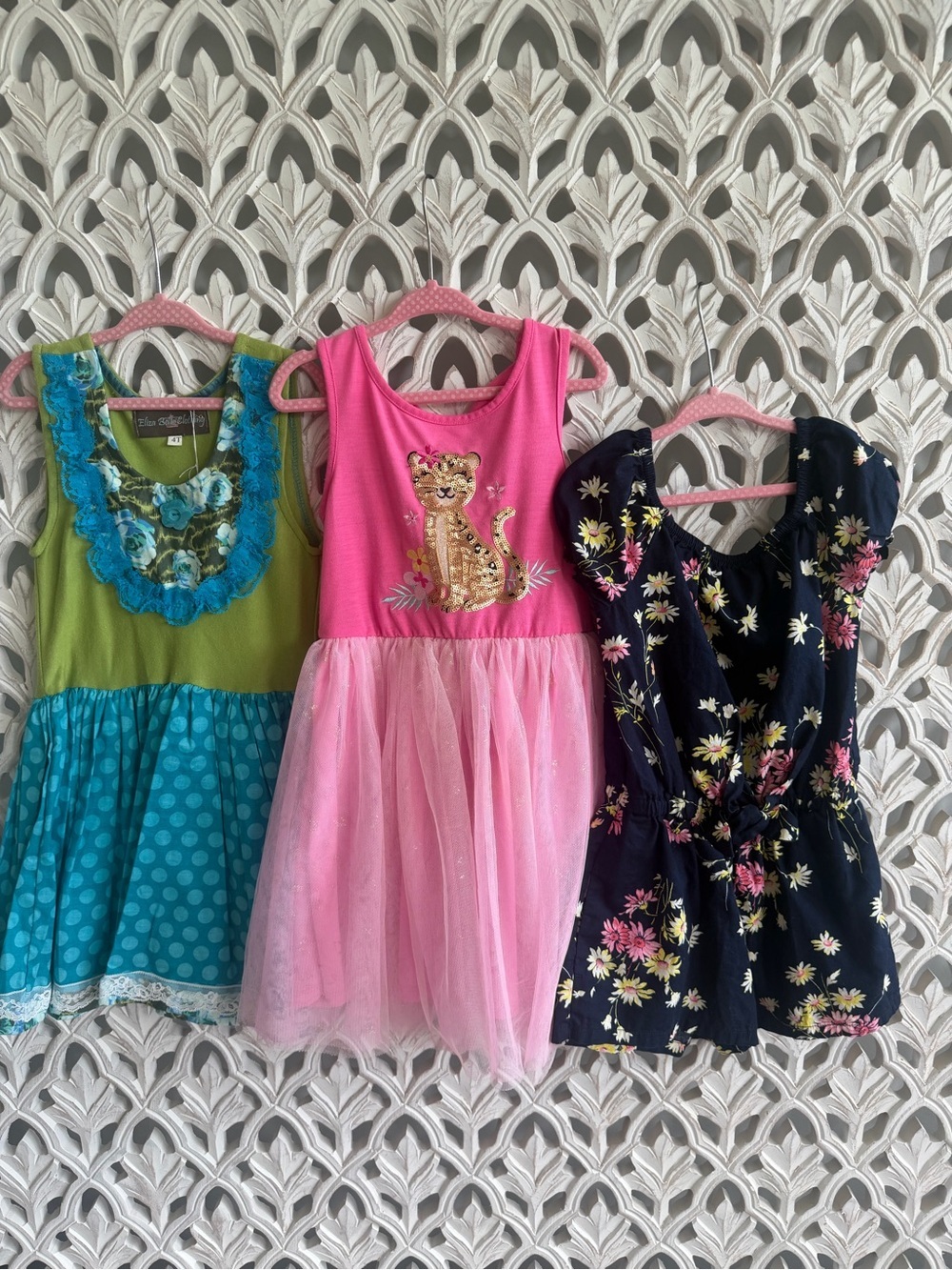 Colorful Girls Dresses and Romper Bundle,
Size XS
